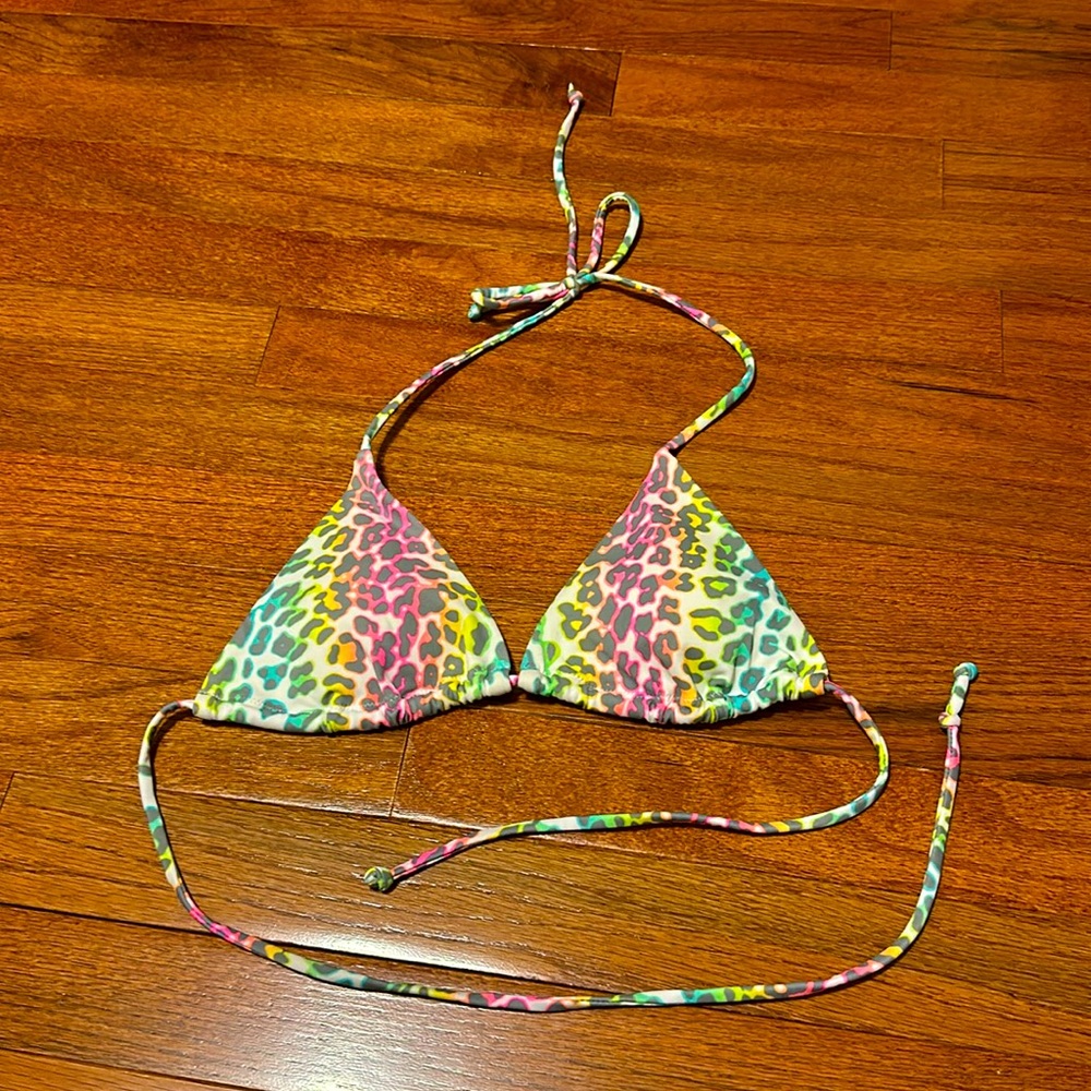 Pastel Leopard Print Victoria’s Secret Triangle Top bikini